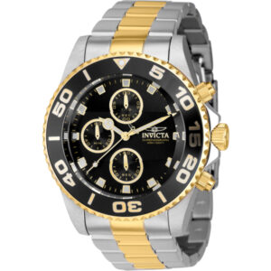 Home invicta pro diver chronograph quartz black dial men's watch 43407