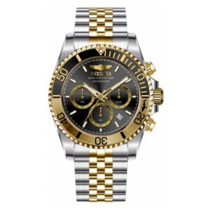 Home invicta pro diver chronograph quartz black dial men's watch 49837