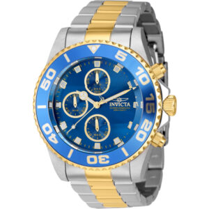 invicta pro diver chronograph quartz blue dial men's watch 43408