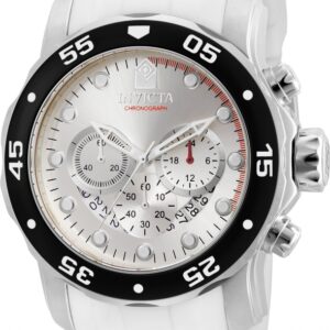 Home invicta pro diver chronograph silver dial men's watch 20290