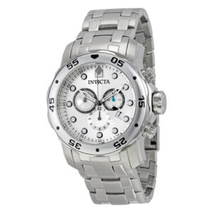Home invicta pro diver chronograph silver dial stainless steel men's watch 0071