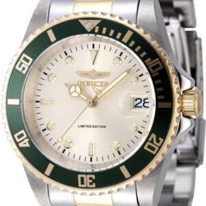 Home invicta pro diver date automatic champagne dial men's watch 47395