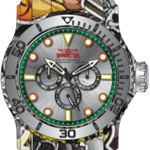 Home invicta pro diver date day quartz silver dial men's watch 47854