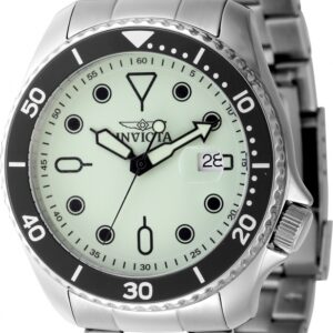 Home invicta pro diver date luminous green dial men's watch 47305