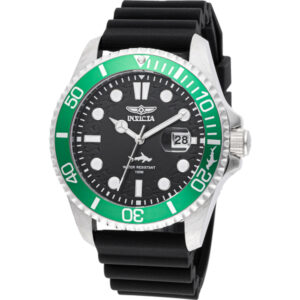 Home invicta pro diver date quartz black dial men's watch 47166