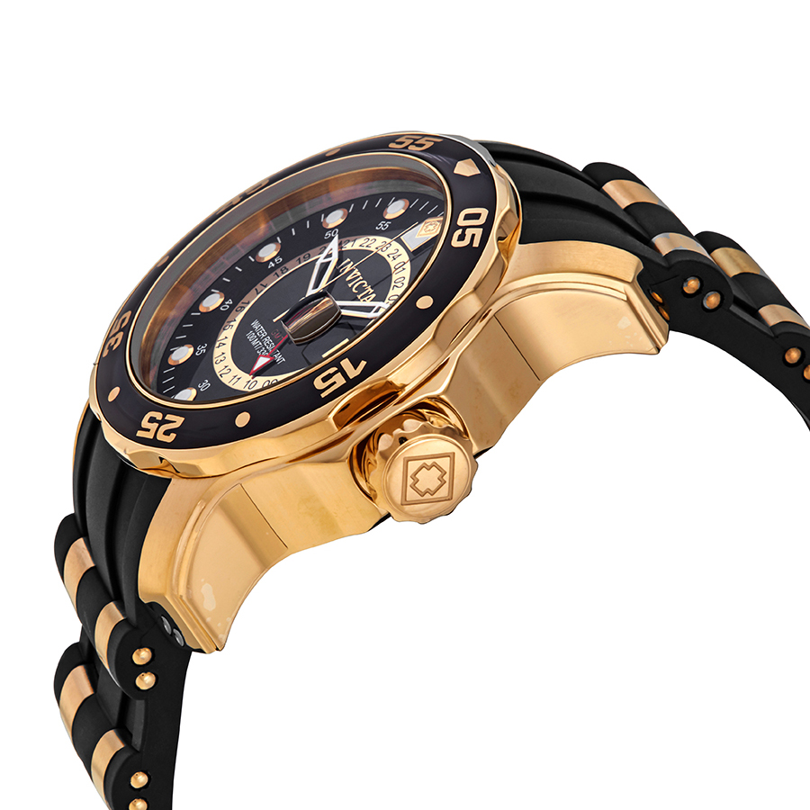 invicta pro diver gmt black dial men's watch 6991 invicta pro diver gmt black dial men's watch 6991