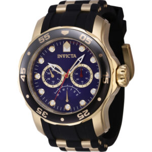 Home invicta pro diver gmt retrograde quartz blue dial men's watch 46965