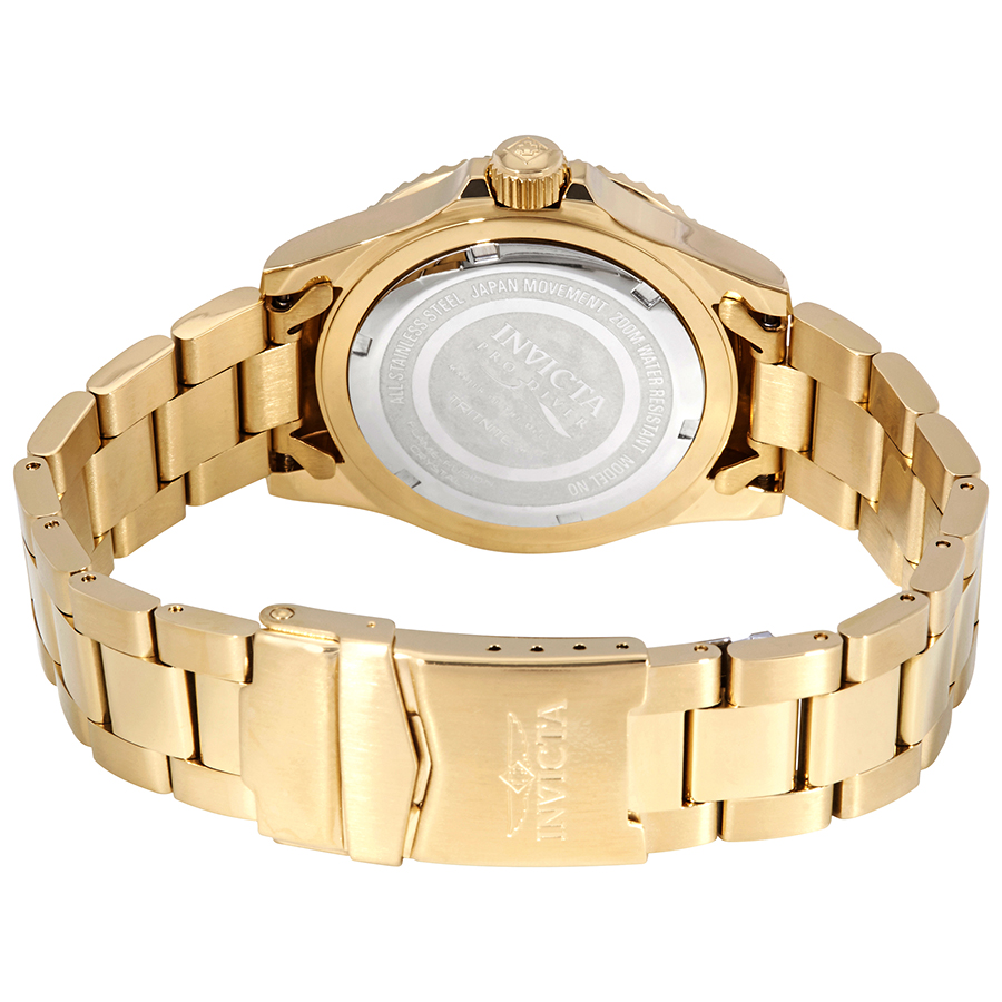 invicta pro diver gold tone blue dial 40 mm men's watch 26974 invicta pro diver gold tone blue dial 40 mm men's watch 26974