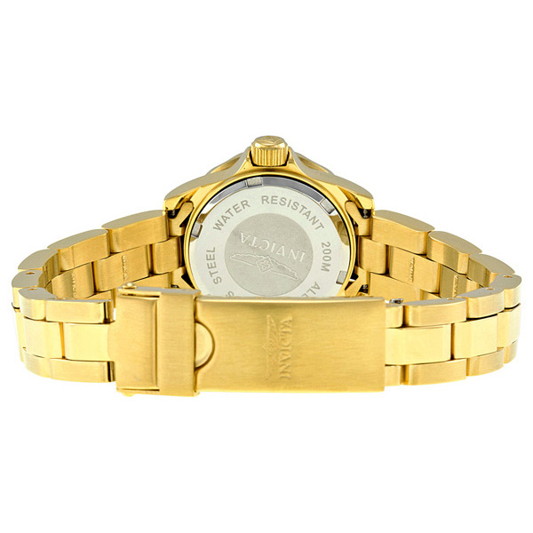 invicta pro diver gold plated black dial ladies watch 8943 invicta pro diver gold plated black dial ladies watch 8943