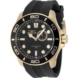 invicta pro diver latam exclusive quartz black dial men's watch 49269