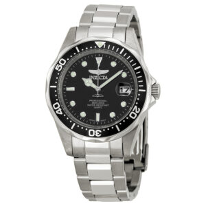 invicta pro diver black dial stainless steel men's watch 8932