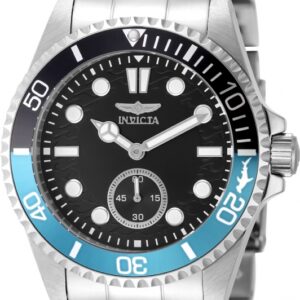 Home invicta pro diver quartz black dial batman bezel men's watch 49437