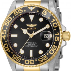 Витрина invicta pro diver quartz black dial two tone ladies watch 33261