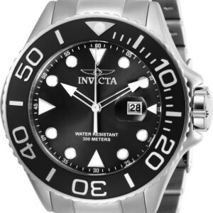 invicta pro diver quartz black dial stainless steel men's watch 28765
