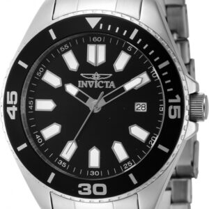 invicta pro diver quartz black dial men's watch 46316