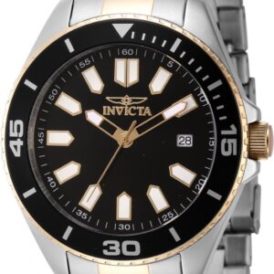 Home invicta pro diver quartz black dial men's watch 46319