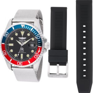 Home invicta pro diver quartz black dial pepsi bezel men's watch 48215