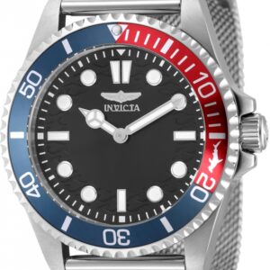 invicta pro diver quartz black dial pepsi bezel men's watch 49689