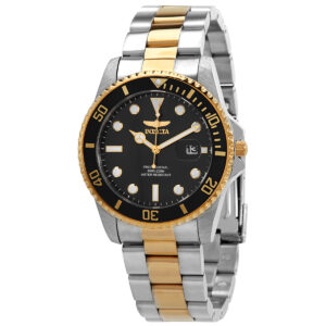 Витрина invicta pro diver quartz black dial two tone men's watch 33269