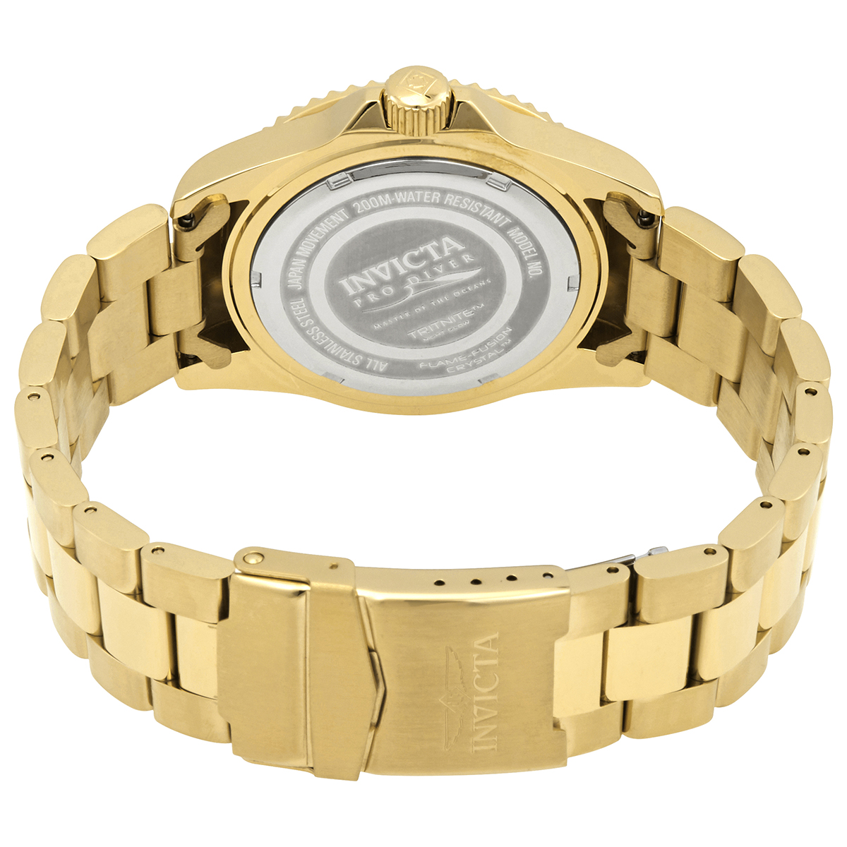 invicta pro diver quartz black dial yellow gold tone men's watch 33271 invicta pro diver quartz black dial yellow gold tone men's watch 33271