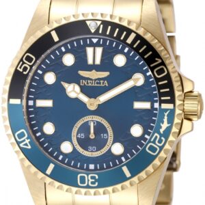 Home invicta pro diver quartz blue dial batman bezel men's watch 49435