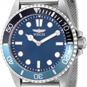 Home invicta pro diver quartz blue dial batman bezel men's watch 49686