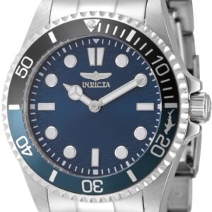 invicta pro diver quartz blue dial batman bezel men's watch 49704