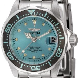 Home invicta pro diver quartz blue dial ladies watch 45786