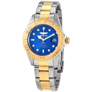 Home invicta pro diver quartz blue dial two tone men's watch 29942