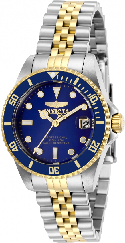 invicta pro diver quartz blue dial two tone ladies watch 29188 invicta pro diver quartz blue dial two tone ladies watch 29188
