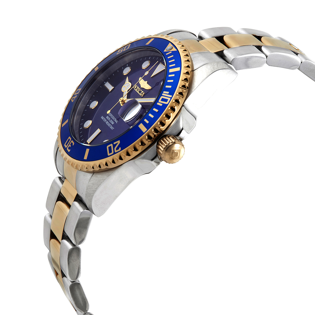 invicta pro diver quartz blue dial two tone men's watch 33268 invicta pro diver quartz blue dial two tone men's watch 33268