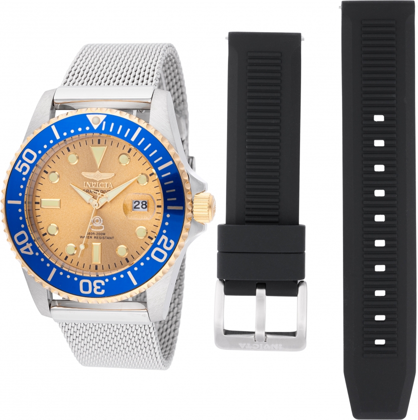 invicta pro diver quartz gold dial men's watch 48216 invicta pro diver quartz gold dial men's watch 48216