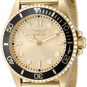Home invicta pro diver quartz gold dial men's watch 49690