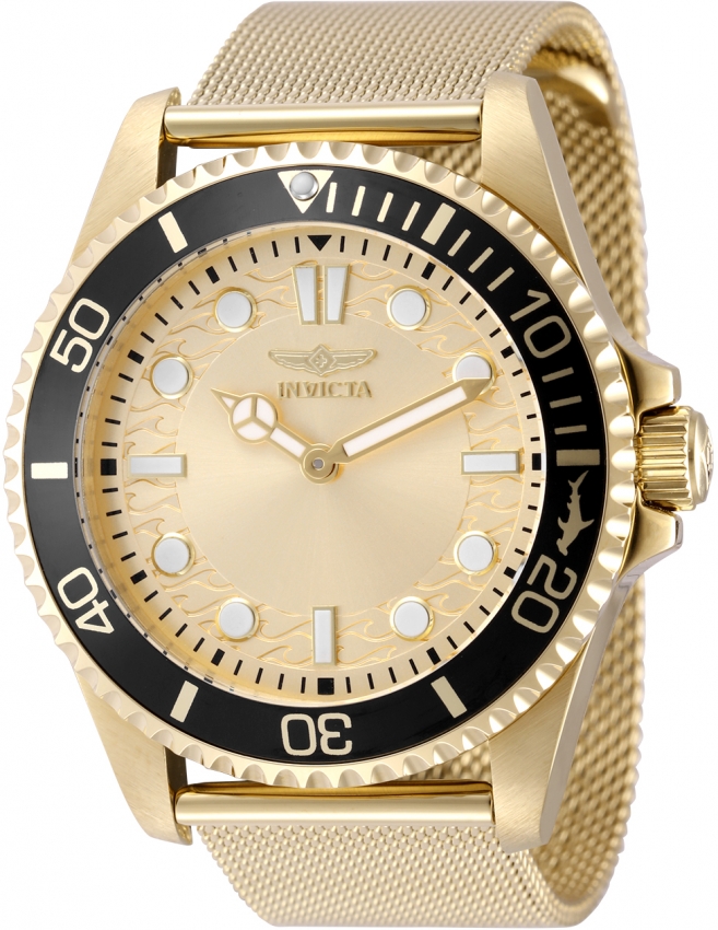 invicta pro diver quartz gold dial men's watch 49690 invicta pro diver quartz gold dial men's watch 49690