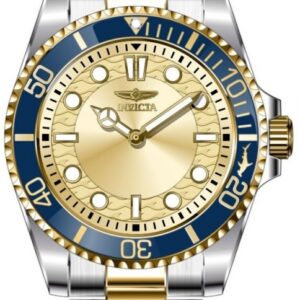 Home invicta pro diver quartz gold dial men's watch 49697