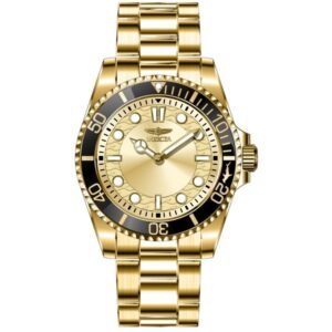 Home invicta pro diver quartz gold dial men's watch 49700