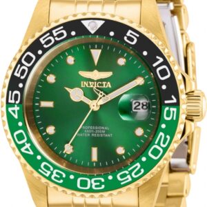 Витрина invicta pro diver quartz green dial sprite bezel men's watch 36044