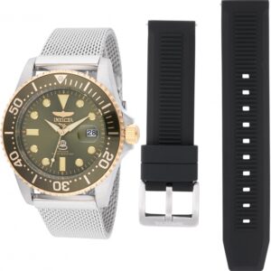 Home invicta pro diver quartz green dial men's watch 48217