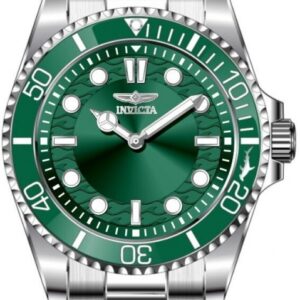 Home invicta pro diver quartz green dial men's watch 49695