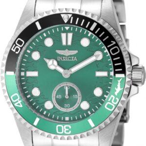 invicta pro diver quartz green dial sprite bezel men's watch 49433