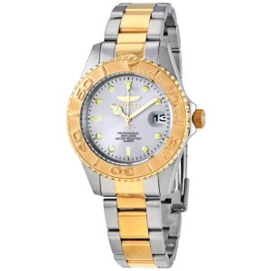 Home invicta pro diver quartz grey dial two tone men's watch 29943