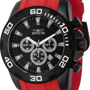 Home invicta pro diver scuba chronograph gmt quartz black dial men's watch 44546