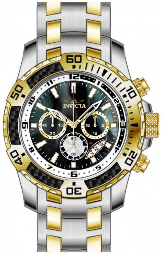 invicta pro diver scuba chronograph gmt quartz black dial men's watch 49852 invicta pro diver scuba chronograph gmt quartz black dial men's watch 49852