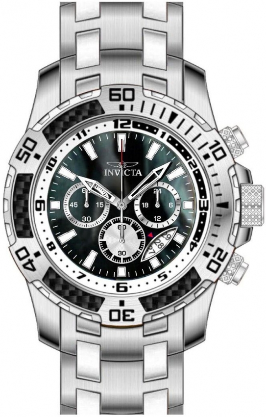 invicta pro diver scuba chronograph gmt quartz black dial men's watch 49853 invicta pro diver scuba chronograph gmt quartz black dial men's watch 49853