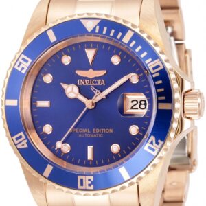 invicta pro diver store exclusive automatic blue dial men's watch 30601
