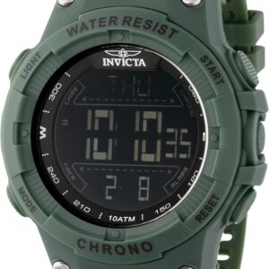 invicta racing alarm chronograph gmt quartz digital black dial men's watch 47525