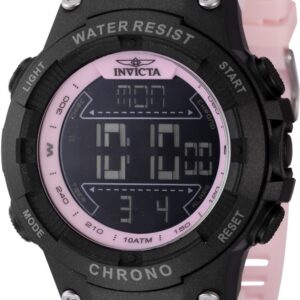 Home invicta racing alarm chronograph gmt quartz digital black dial men's watch 48051