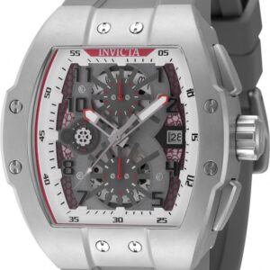 invicta racing chronograph quartz grey dial men's watch 48026