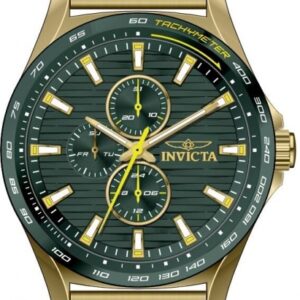 invicta racing quartz green dial men's watch 48870