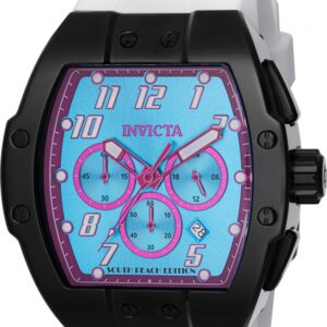 Home invicta racing south beach chronograph gmt quartz aqua dial men's watch 48940